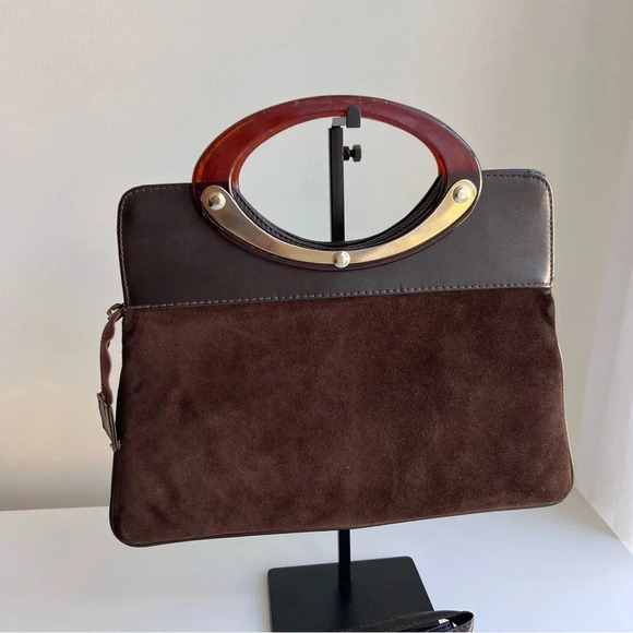 ROMA Vintage Leather Suede Handbag - Picture 2 of 11